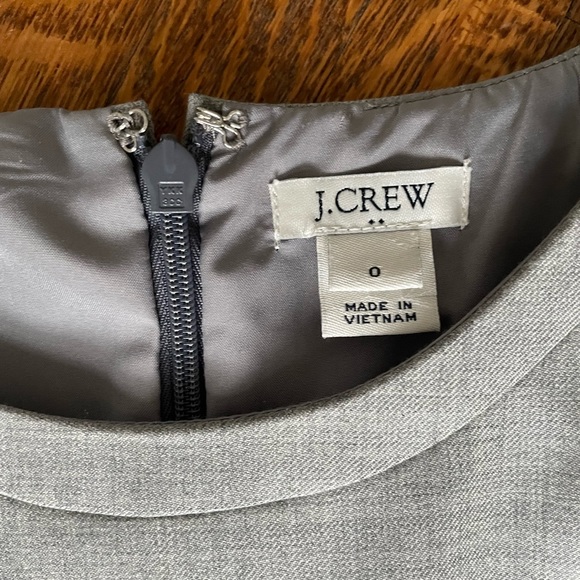 J Crew Factory Gray Wool Blend Sheath Dress - Size 0 - Picture 1 of 5